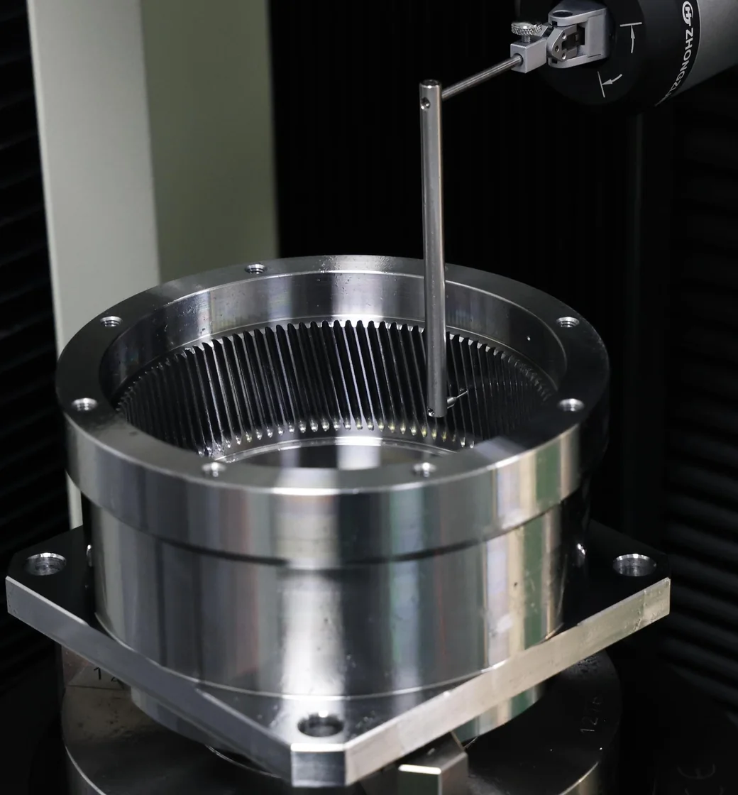 Ring gear measured on a coordinate measuring machine