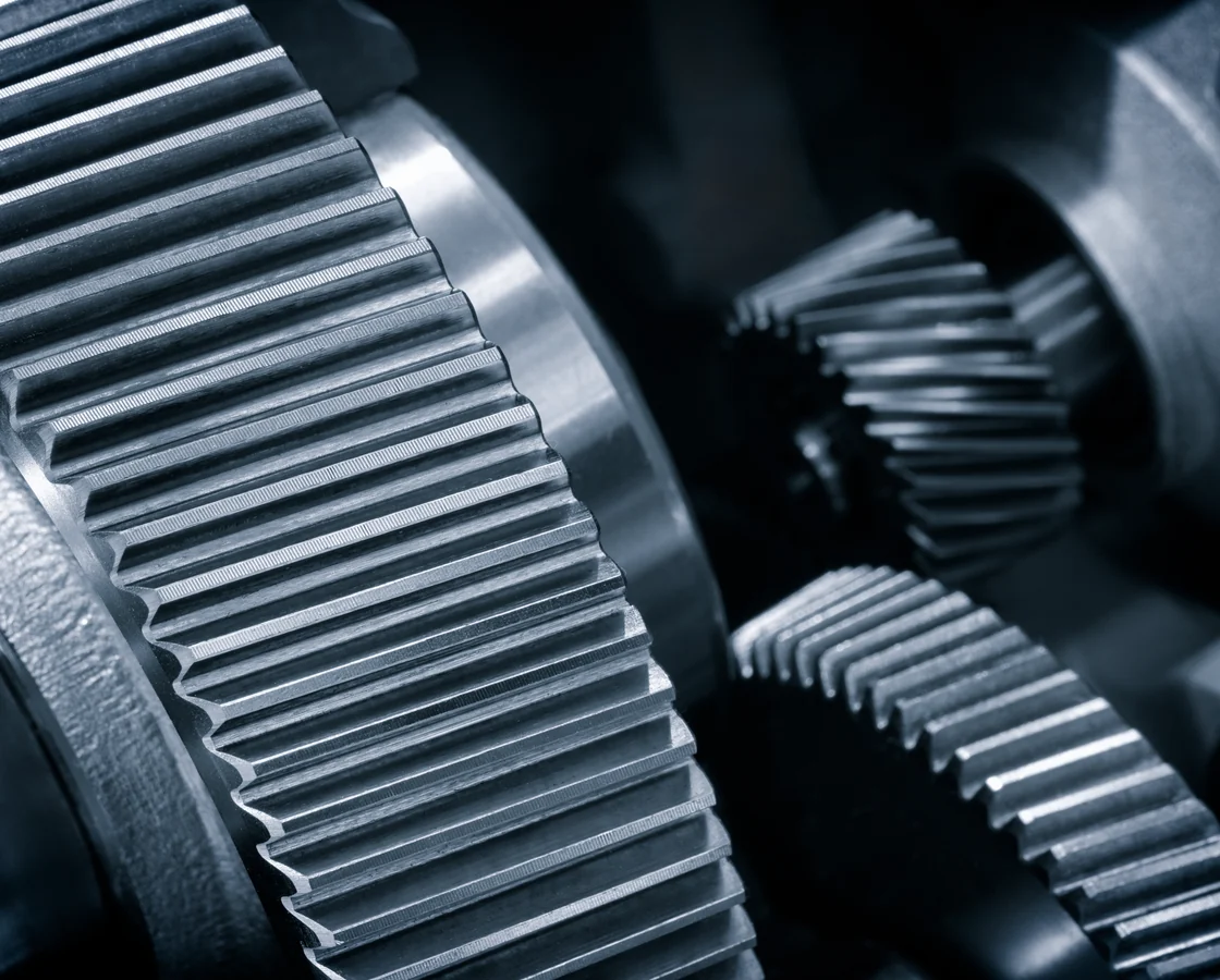 Close-up of gear tooth detail